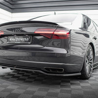 Maxton Design - CENTRAL REAR SPLITTER (VERTICAL BARS) AUDI A8 D4 FACELIFT (2013-2017)