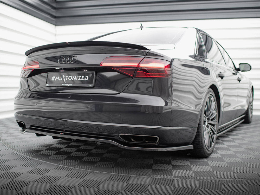 Maxton Design - CENTRAL REAR SPLITTER (VERTICAL BARS) AUDI A8 D4 FACELIFT (2013-2017)