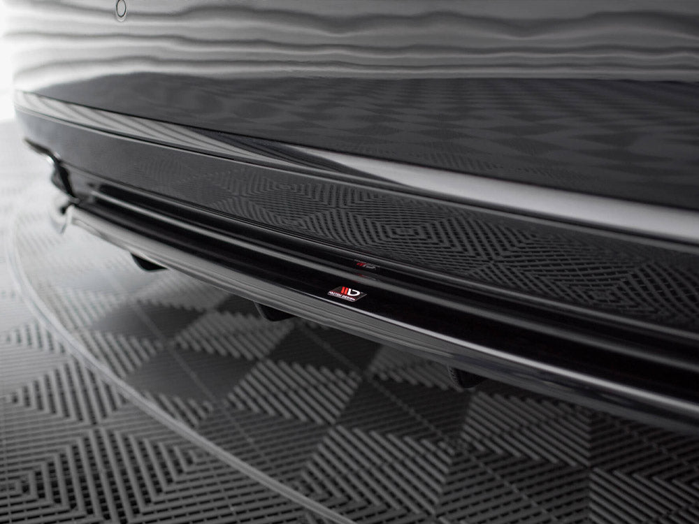 Maxton Design - CENTRAL REAR SPLITTER (VERTICAL BARS) AUDI A8 D4 FACELIFT (2013-2017)