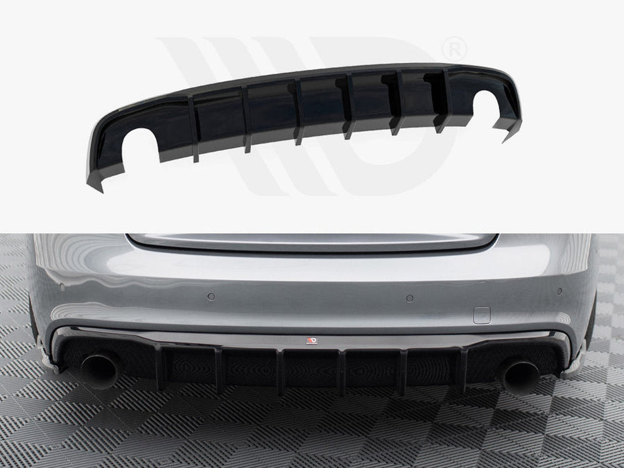 Maxton Design - REAR VALANCE AUDI A5 S-LINE COUPE / SPORTBACK 8T FACELIFT (VERSION WITH SINGLE EXHAUSTS ON BOTH SIDES)