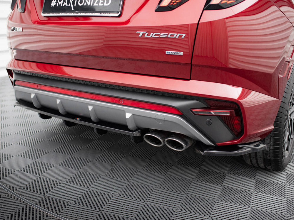 Maxton Design - CENTRAL REAR SPLITTER (VERTICAL BARS) HYUNDAI TUCSON N-LINE MK4