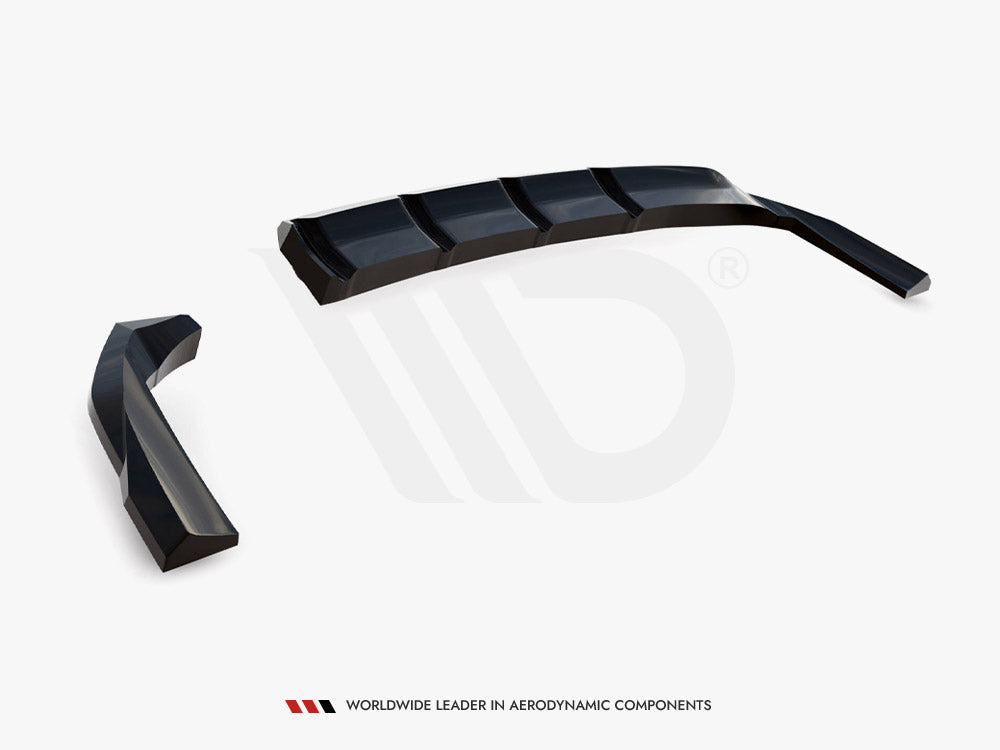 Maxton Design - CENTRAL REAR SPLITTER (VERTICAL BARS) HYUNDAI TUCSON N-LINE MK4