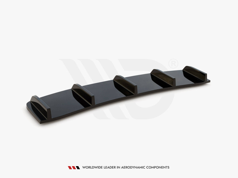Maxton Design - CENTRAL REAR SPLITTER AUDI A7 S-LINE (FACELIFT) (WITH VERTICAL BARS) (2014-2018)