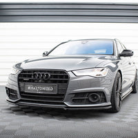 Maxton Design - Front Splitter V.2 Audi A6 / A6 C7 S-Line / S6 C7 Facelift