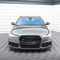 Maxton Design - Front Splitter V.2 Audi A6 / A6 C7 S-Line / S6 C7 Facelift
