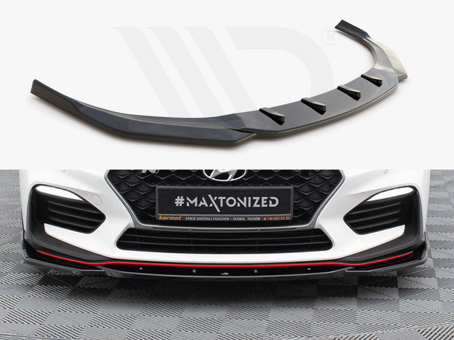 Maxton Design - FRONT SPLITTER V.4 HYUNDAI I30 N MK3 HATCHBACK/ FASTBACK (2017-)
