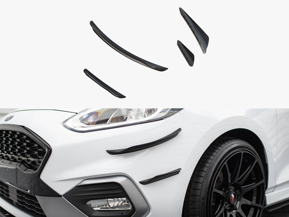 Maxton Design - Front Bumper Wings (Canards) V.3 Ford Fiesta Mk8 ST / ST-Line)
