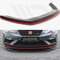 Maxton Design - Front Splitter V.3 Seat Leon Cupra / FR Mk3 FL