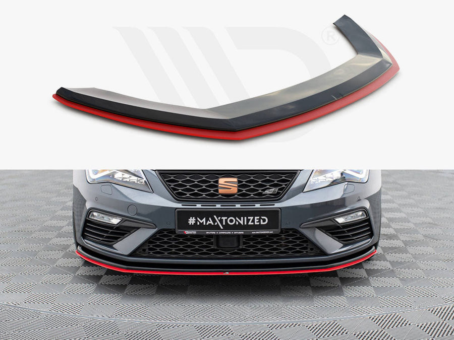 Maxton Design - Front Splitter V.3 Seat Leon Cupra / FR Mk3 FL