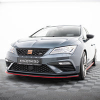 Maxton Design - Front Splitter V.3 Seat Leon Cupra / FR Mk3 FL