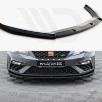 Maxton Design - FRONT SPLITTER V6 SEAT LEON CUPRA/ FR MK3 FACELIFT (2017-2019)