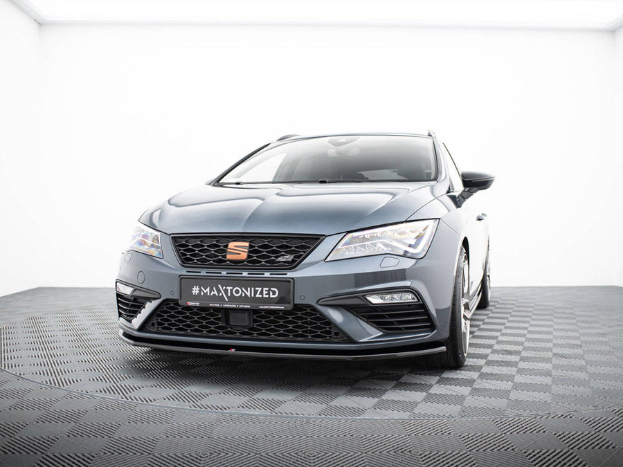 Maxton Design - FRONT SPLITTER V6 SEAT LEON CUPRA/ FR MK3 FACELIFT (2017-2019)