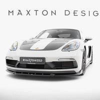 **CLEARANCE** Maxton Design - Front Splitter V.2 Porsche 718 Cayman GTS 982c (NO RETURN)