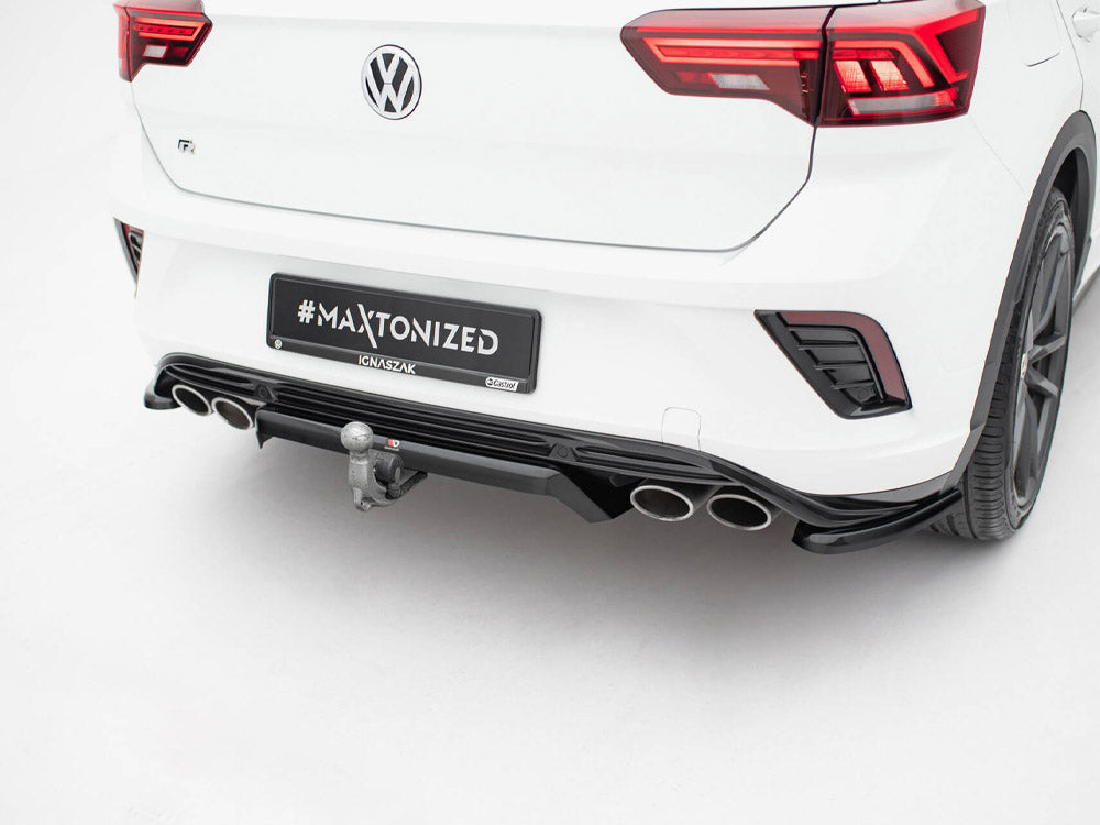 Maxton Design - Central Rear Splitter (Vertical Bars) Volkswagen T-Roc ...