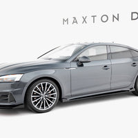 Maxton Design - Street PRO Side Skirts Diffusers + Flaps Audi A5 Sportback F5 / B9 Facelift