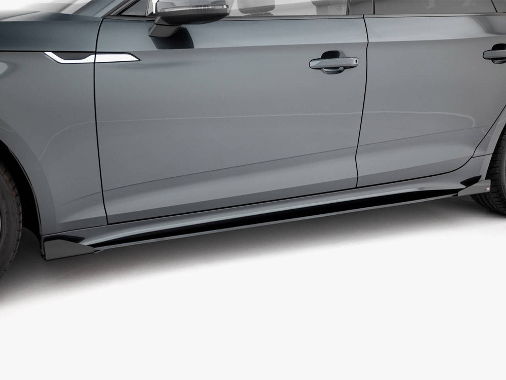 Maxton Design - Street PRO Side Skirts Diffusers + Flaps Audi A5 Sportback F5 / B9 Facelift