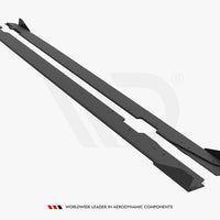 Maxton Design - Street PRO Side Skirts Diffusers + Flaps Audi A5 Sportback F5 / B9 Facelift