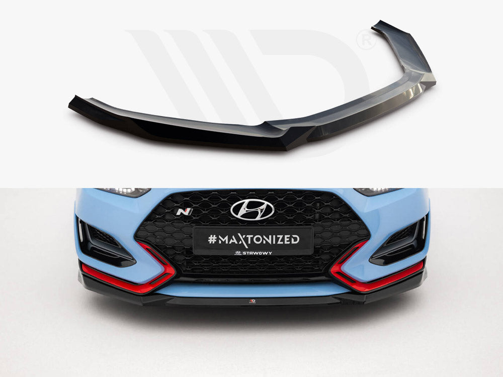 Maxton Design - Front Splitter V.1 Hyundai Veloster N Mk2