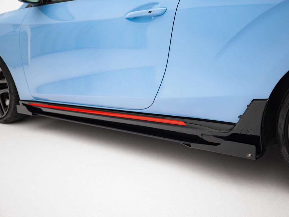 Maxton Design - Street PRO Side Skirts Diffusers + Flaps Hyundai Veloster N Mk2