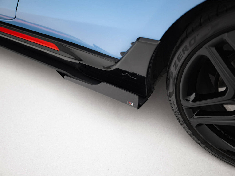 Maxton Design - Street PRO Side Skirts Diffusers + Flaps Hyundai Veloster N Mk2