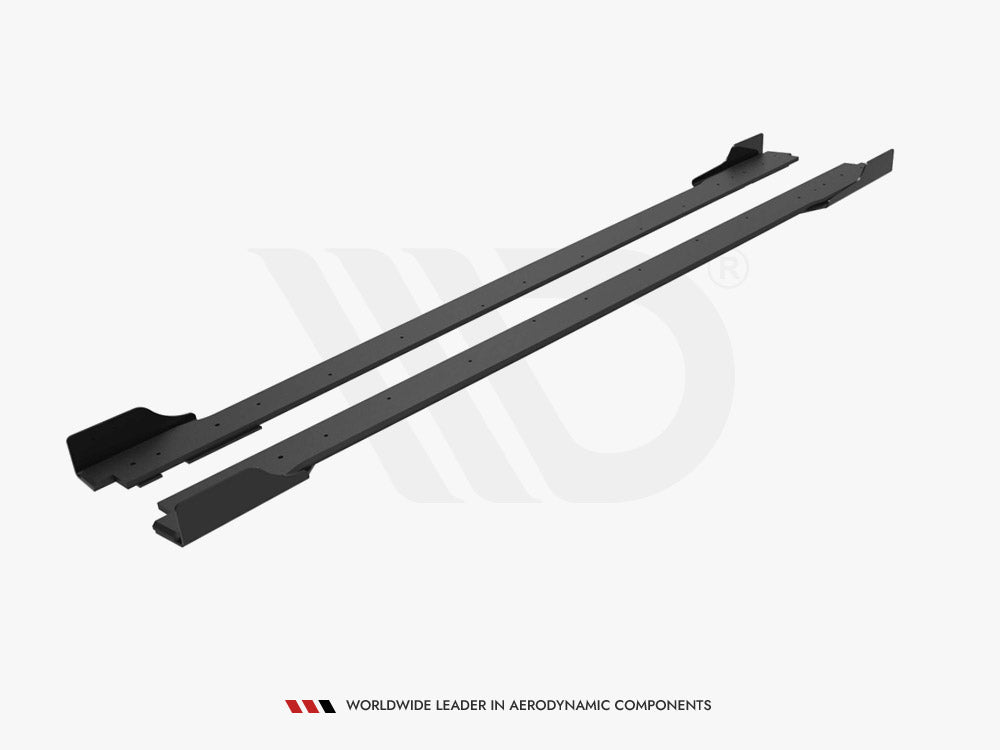 Maxton Design - Street PRO Side Skirts Diffusers + Flaps Hyundai Veloster N Mk2