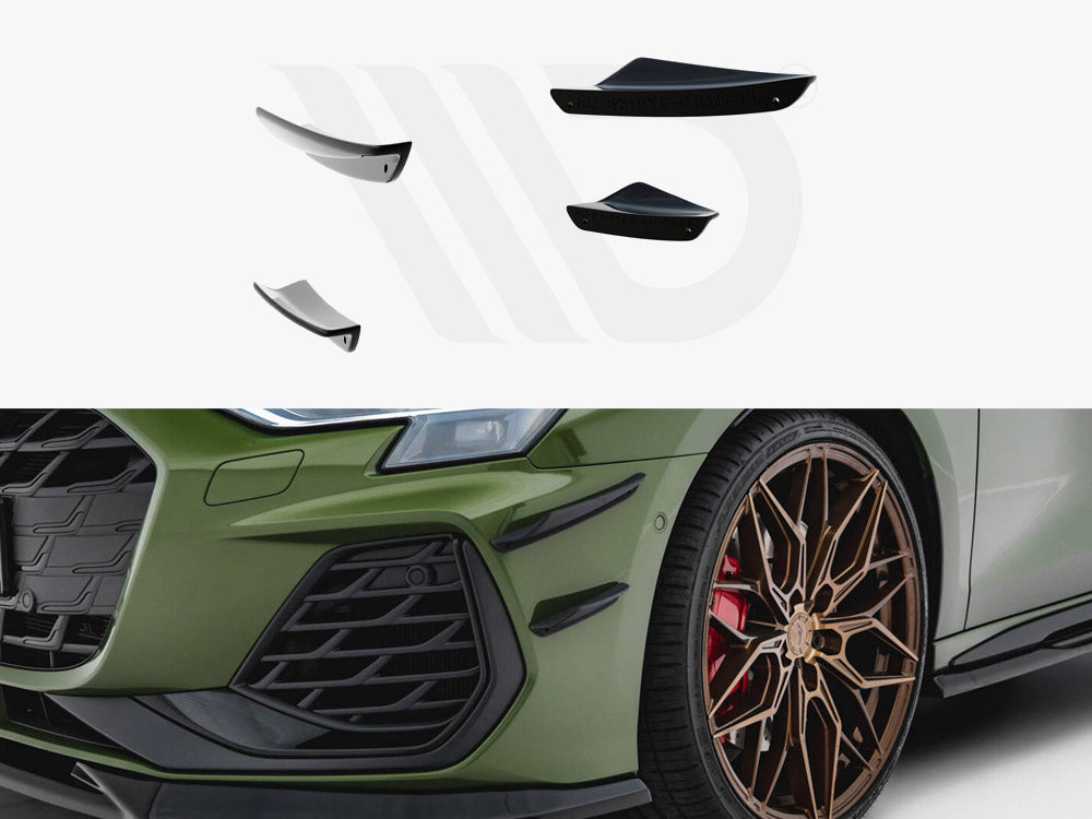 Maxton Design - Front Bumper Wings (Canards) Audi S3 Sportback / A3 S-Line Sportback 8Y Facelift