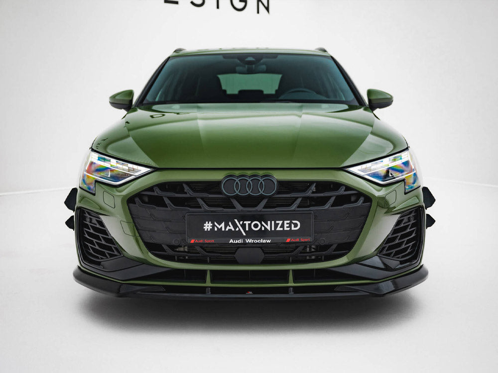 Maxton Design - Front Bumper Wings (Canards) Audi S3 Sportback / A3 S-Line Sportback 8Y Facelift