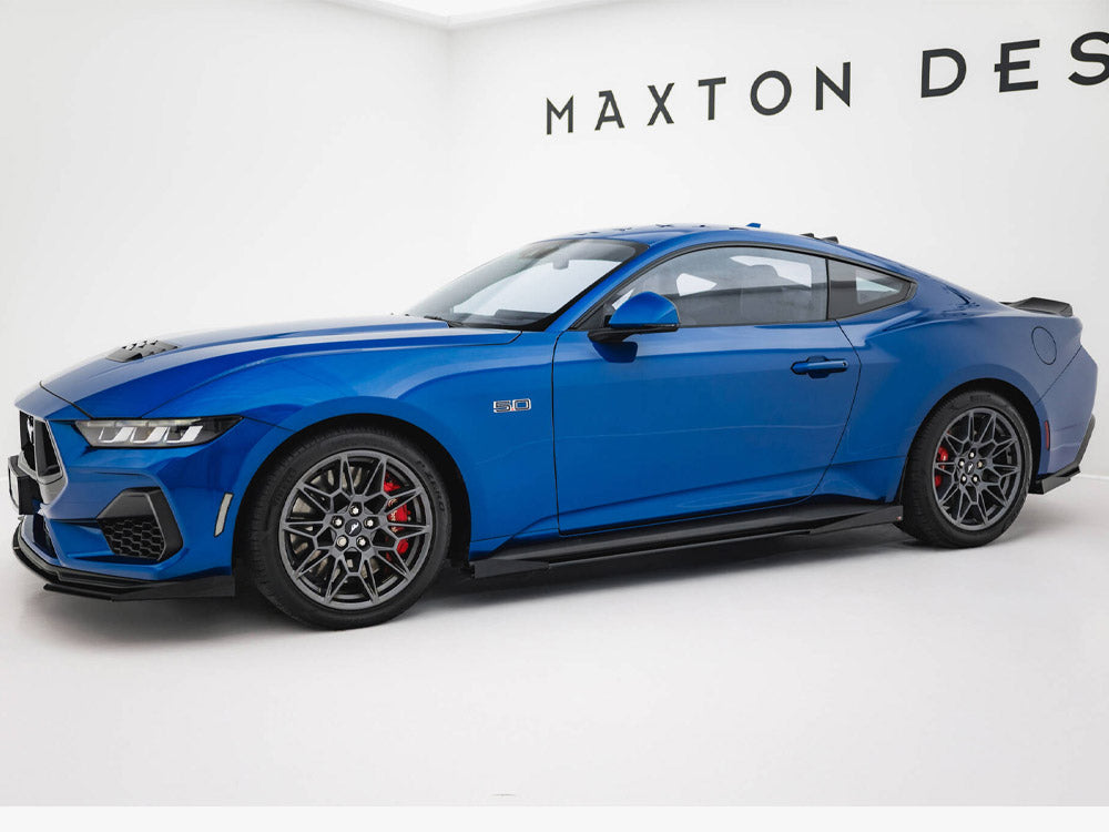 Maxton Design - Street PRO Side Skirts Diffusers + Flaps Ford Mustang GT Mk7