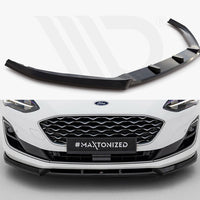 Maxton Design - Front Splitter V.2 Ford Focus Vignale Mk4