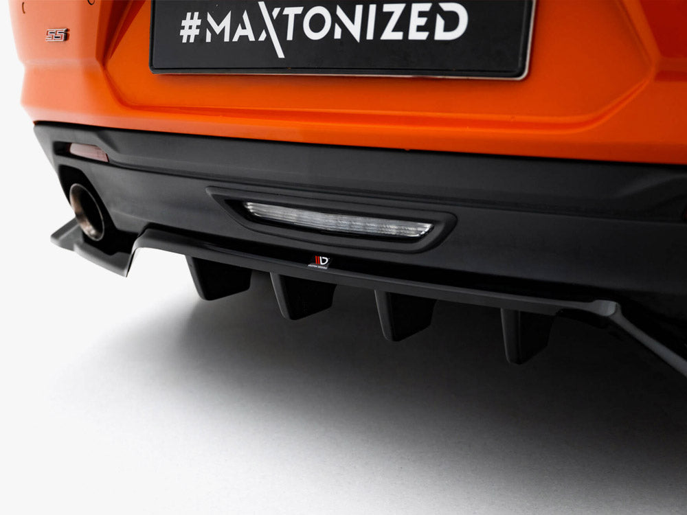Maxton Design -Rear Splitter (Vertical Bars) Chevrolet Camaro SS Mk6 Facelift