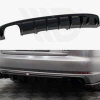 Maxton Design - Rear Valance Audi A4 S-Line B9 (Version with dual exhaust tips on one side)