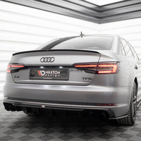 Maxton Design - Rear Valance Audi A4 S-Line B9 (Version with dual exhaust tips on one side)