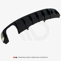 Maxton Design - Rear Valance Audi A4 S-Line B9 (Version with dual exhaust tips on one side)
