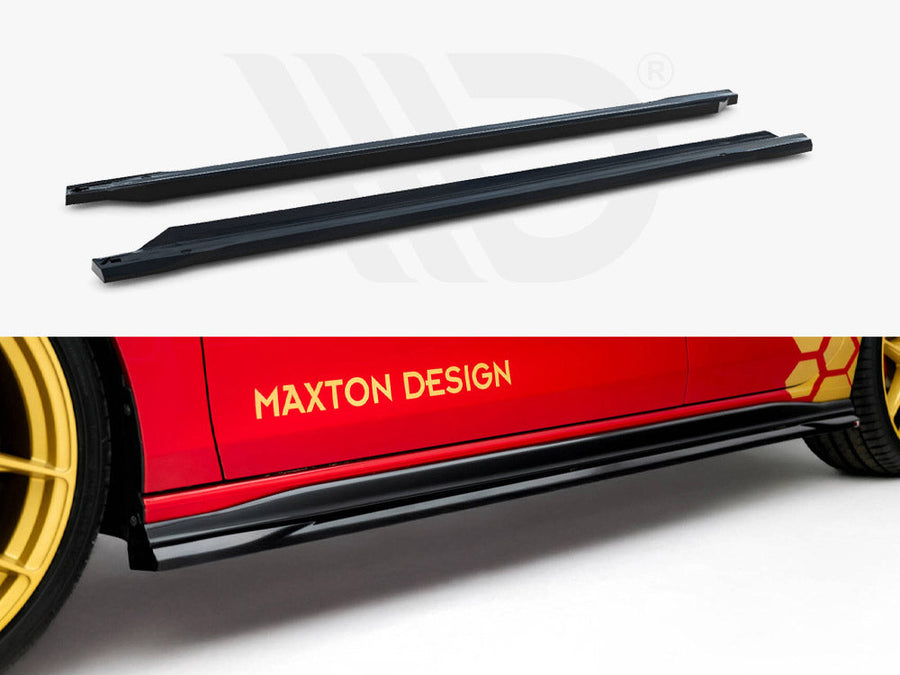 Maxton Design - Side Skirts Diffusers V.1 Volkswagen Golf GTI Clubsport Mk8 Facelift