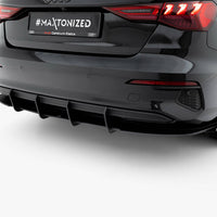 Maxton Design - Street PRO Rear Diffuser + Flaps Audi A3 Sedan 8Y