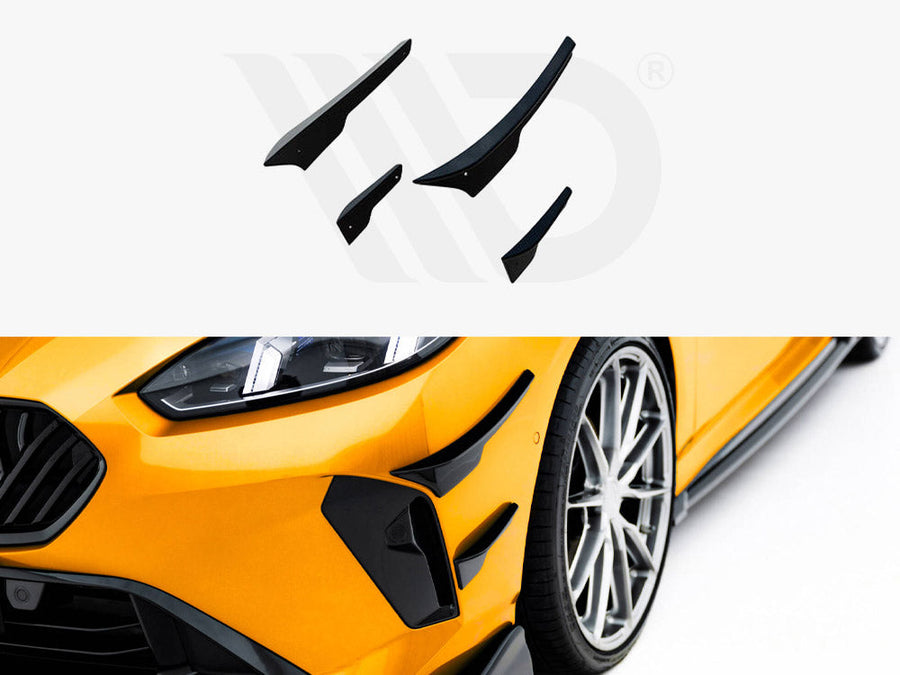 Maxton Design - Front Bumper Wings (Canards) BMW 1 M-Pack F70