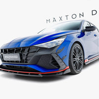 Maxton Design - Front Splitter V.2 Hyundai Elantra N Mk7