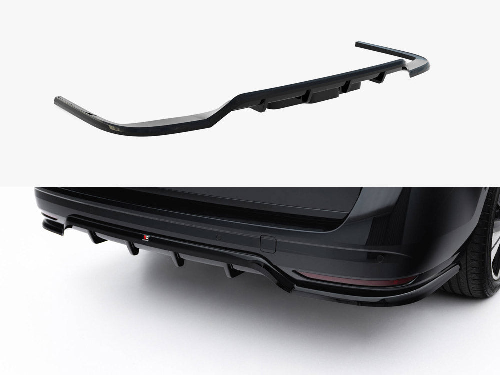 Maxton Design -Rear Splitter (Vertical Bars) Volkswagen Multivan Long T7