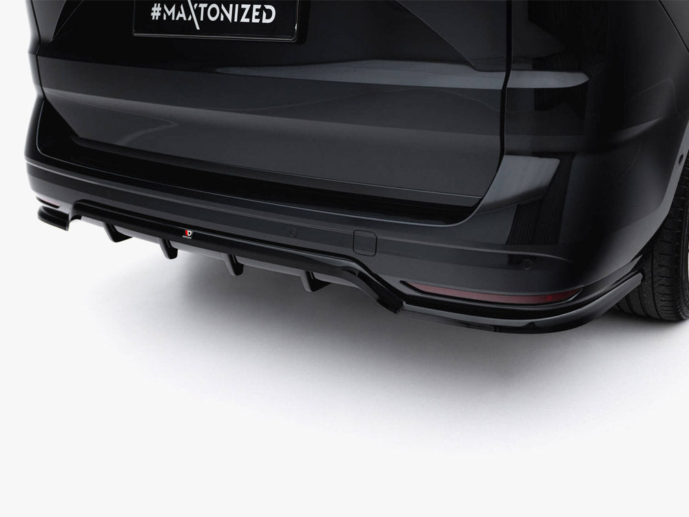 Maxton Design -Rear Splitter (Vertical Bars) Volkswagen Multivan Long T7