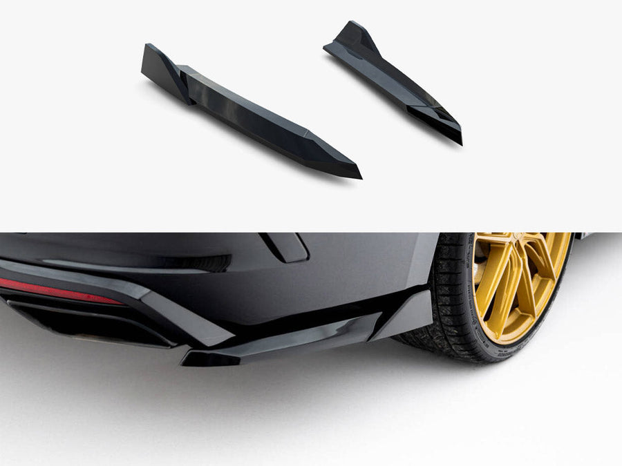 Maxton Design - Rear Side Splitters V.6 Skoda Octavia RS Liftback / Estate Mk4 / Mk4 Facelift