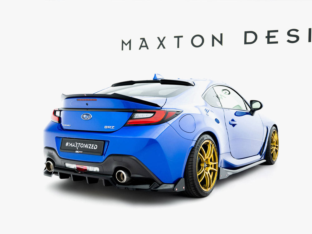 Maxton Design - Central Rear Splitter (Vertical Bars) V.1 + Flaps Subaru BRZ Mk2