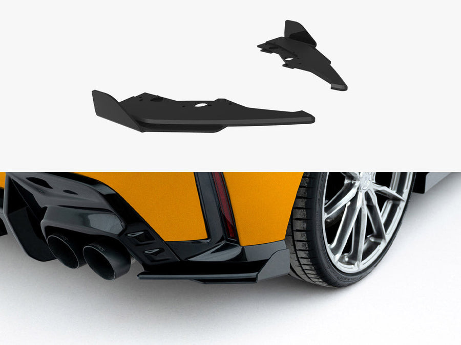 Maxton Design - Street PRO Rear Side Splitters V.2 + Flaps BMW 1 M-Pack F70