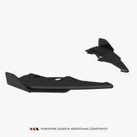 Maxton Design - Street PRO Rear Side Splitters V.2 + Flaps BMW 1 M-Pack F70