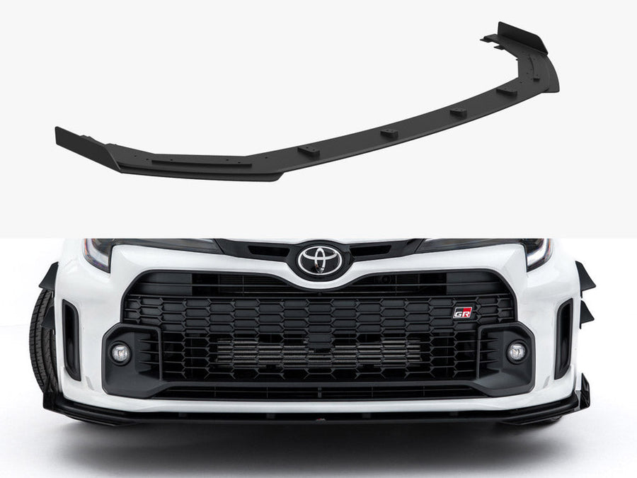 Maxton Design - Street PRO Front Splitter + Flaps Toyota GR Corolla Mk12