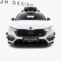 Maxton Design - Front Splitter V.4 Skoda Octavia RS Mk 4