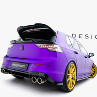 Maxton Design - Rear Side Splitters V.2 Volkswagen Golf R Mk8 Facelift