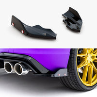 Maxton Design - Rear Side Splitters V.6 + Flaps Volkswagen Golf R Mk8