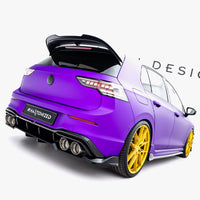 Maxton Design - Rear Splitter (Vertical Bars) V.1 Volkswagen Golf R Mk8 / Mk8 Facelift