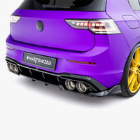Maxton Design - Rear Splitter (Vertical Bars) V.1 Volkswagen Golf R Mk8 / Mk8 Facelift