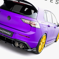 Maxton Design - Rear Splitter (Vertical Bars) V.1 Volkswagen Golf R Mk8 / Mk8 Facelift